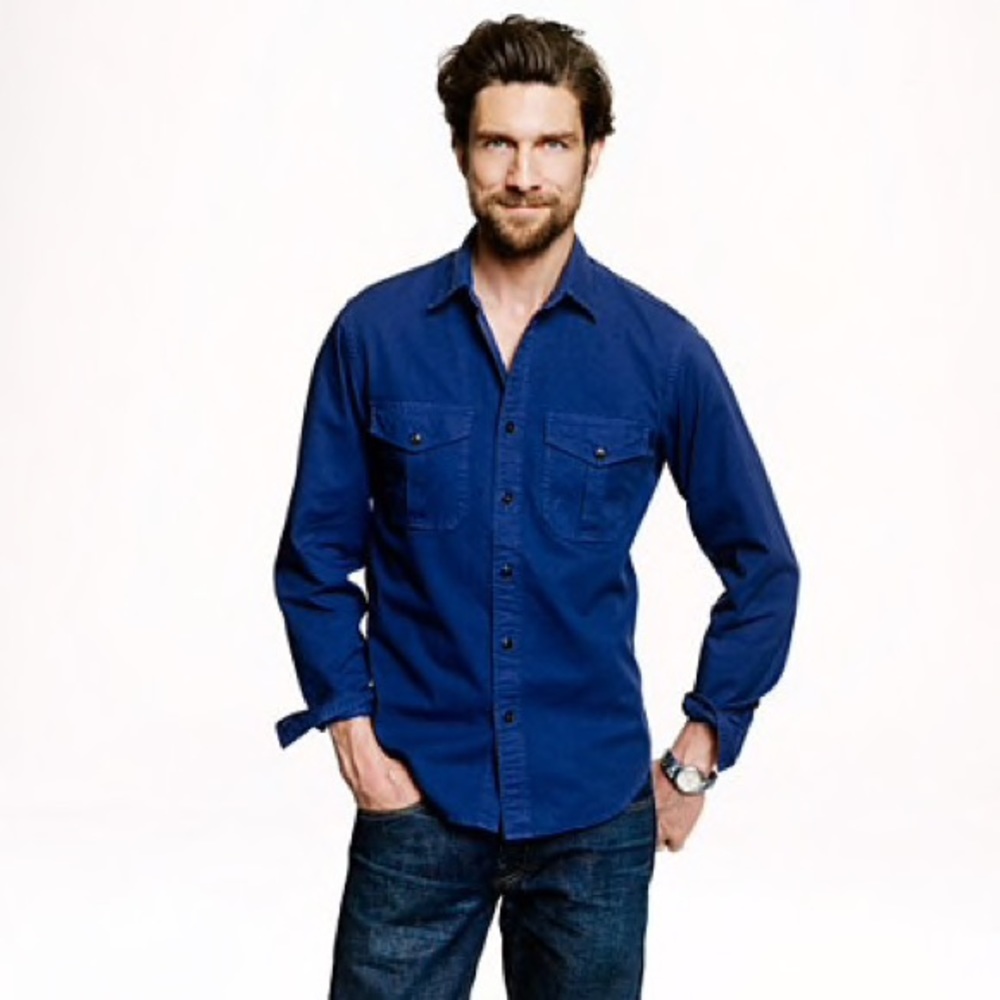 J.Crew Field Shirt in Green (sz L)